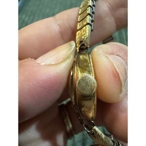 Vintage Bulova Ladies 10K RGP Rolled Gold Plated Swiss Made‎ Watch Runs E239260